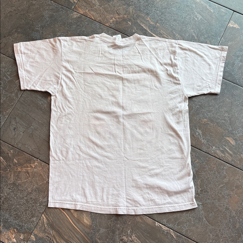 White 'Born Free' Eagle Graphic T-Shirt Men’s LG - Picture 7 of 8